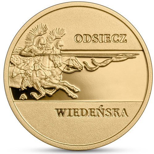 Złota moneta kolekcjonerska 100 zł Odsiecz wiedeńska 2023 rewers