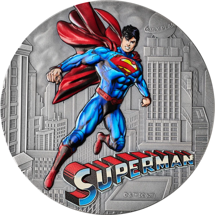 15$ Superman, Srebrna moneta