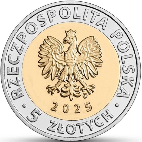 Moneta obiegowa 5 zł Odkryj Polskę - Tykocin awers