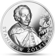 Srebrna moneta NBP 10 zł Hetmani Rzeczypospolitej – Stanisław Żółkiewski rewers