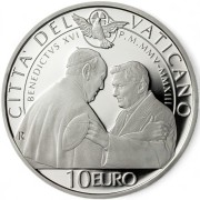 Moneta kolekcjonerska 10 € Benedykt XVI Watykan 2023