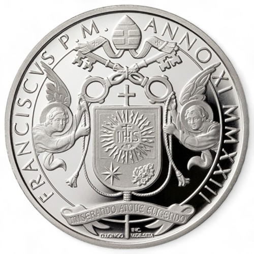 Moneta kolekcjonerska 10 € Benedykt XVI Watykan 2023