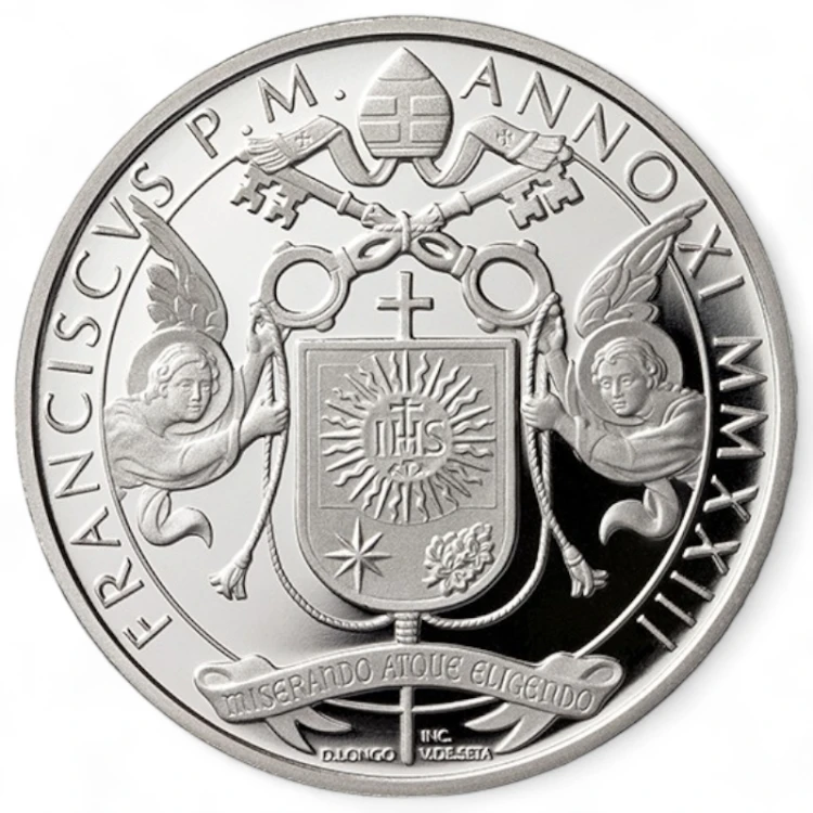 Moneta kolekcjonerska 10 € Benedykt XVI Watykan 2023