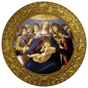 Srebrna moneta 500 CFA Sandro Botticelli, Madonna z granatem rewers