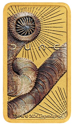 g Dune THE PERTH MINT, Sztabka złota kolorowana