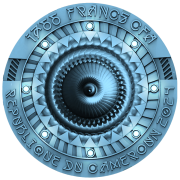 1776 franków CFA, UFO MP-1766 BLUE GALAXY, Srebrna moneta