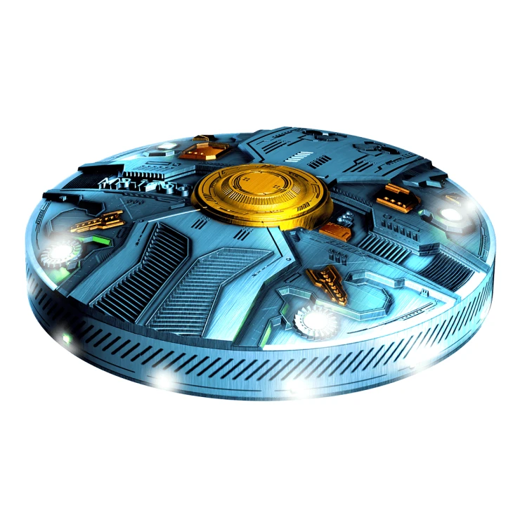 1776 franków CFA, UFO MP-1766 BLUE GALAXY, Srebrna moneta