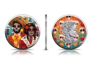 Srebrny zestaw monet Día de Muertos - 3 x 2022 Maple Leaf 2