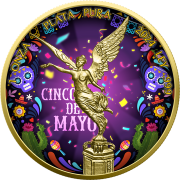 1 uncja, Cinco de Mayo Mexico Libertad, Srebrna moneta