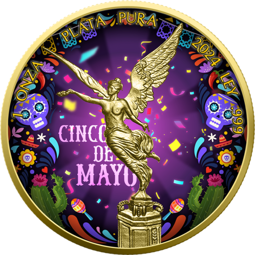 1 uncja, Cinco de Mayo Mexico Libertad, Srebrna moneta