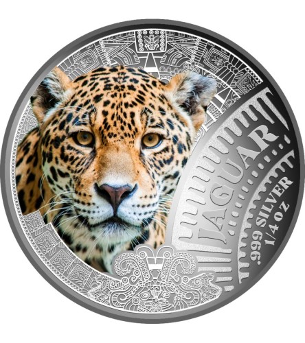 Cameroon 2026-Mexican Cinco Grandes Jaguar Ag999 1/4 oz Coin in Card