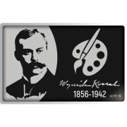 Srebrna sztabka Wojciech Kossak - Marszałek Józef Piłsudski awers