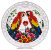 2$ Love is Precious – Macaws, Srebrna moneta