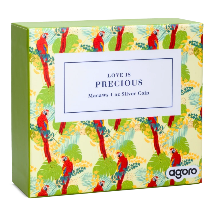 2$ Love is Precious – Macaws, Srebrna moneta