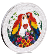 2$ Love is Precious – Macaws, Srebrna moneta