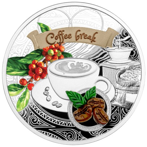 Srebrna moneta 1$ Coffee break rewers