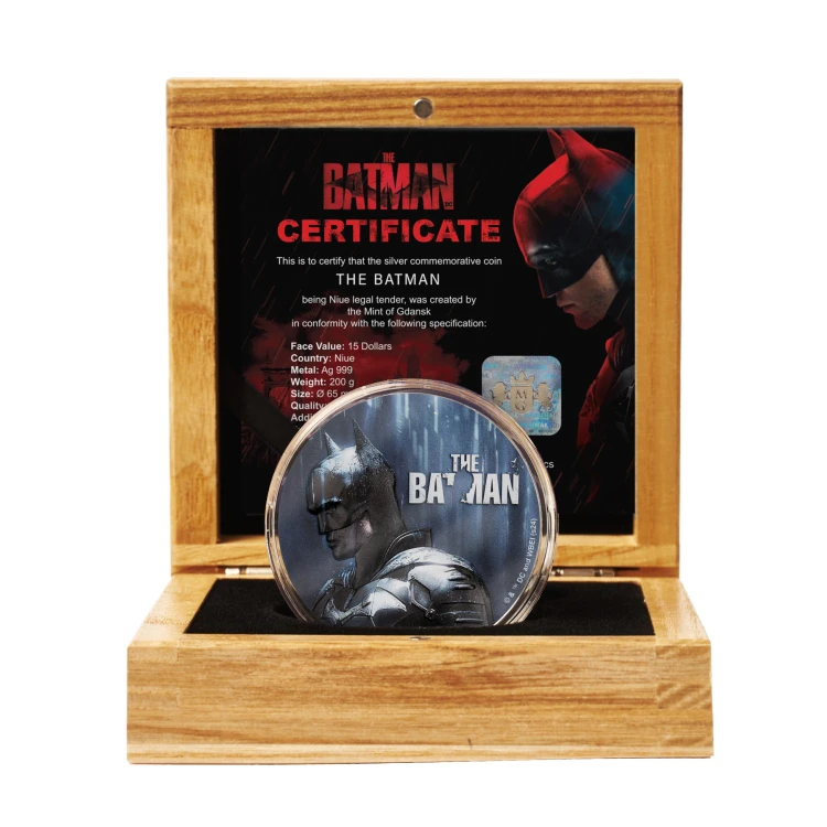 15 $, Mroczny Rycerz, Batman, Srebrna moneta