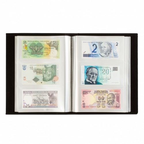 Album na banknoty 300 sztuk czarny środek Leuchtturm