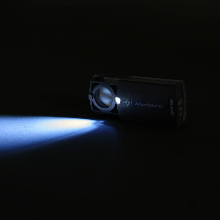 Lupa powiększająca 20x z oświetleniem LED, Leuchtturm