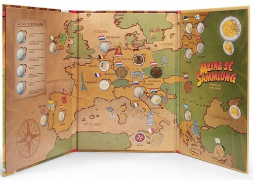 Album na monety Presso, Kolekcja Euro 24x 2 Euro „Kids", Leuchtturm