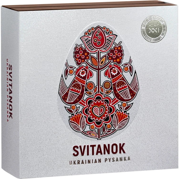 5 Cedi, Svitanok , Seria: Ukraińska pisanka , Srebrna moneta