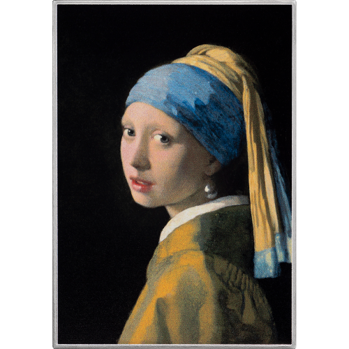 1000 franków CFA, Dziewczyna z perłą - Johannes Vermeer, Srebrna moneta
