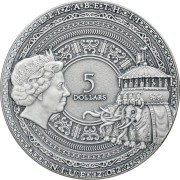 Srebrna moneta 5$ Marco Polo awers
