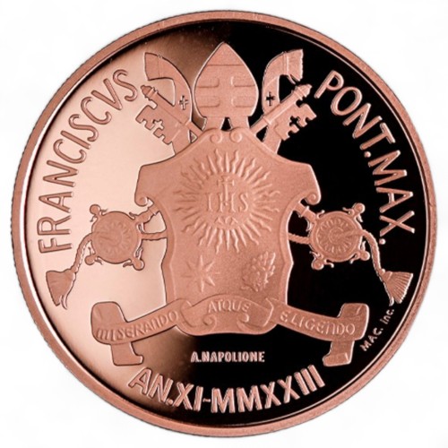 Miedziana moneta 20 € Sztuka i Wiara, Watykan