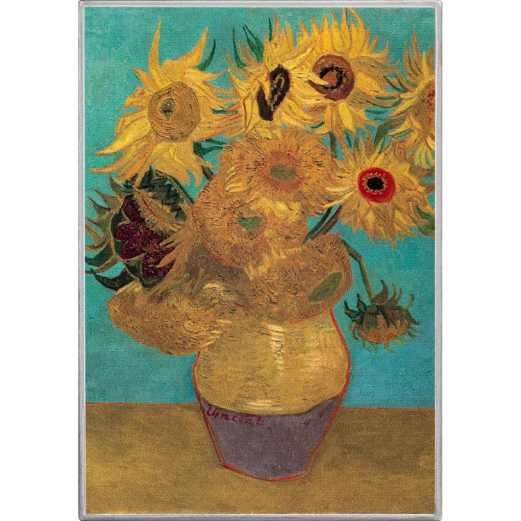 1000 franków CFA, Słoneczniki - Vincent van Gogh, Srebrna moneta