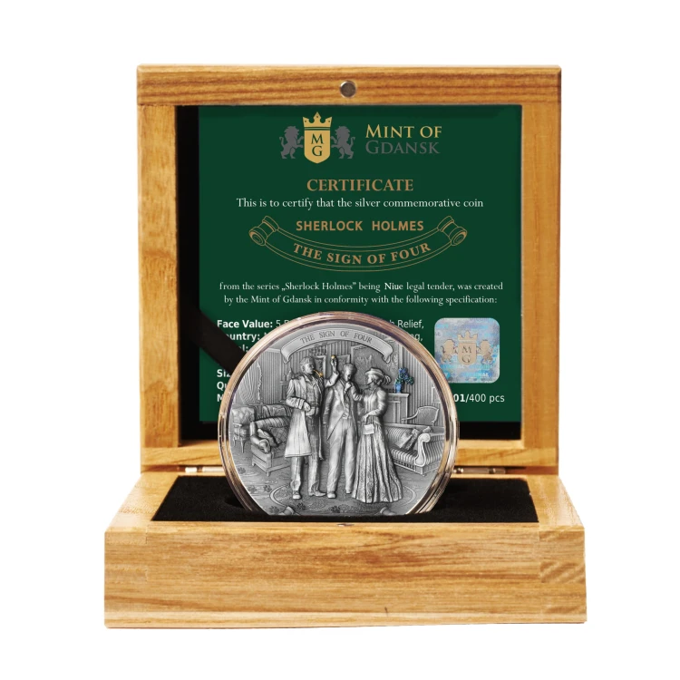5$, Znak Czterech, Seria: Sherlock Holmes, Srebrna moneta