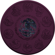 1 uncja, Mexican Libertad Purple Space, Srebrna moneta