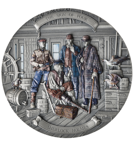 15$, Znak Czterech, Seria: Sherlock Holmes, Srebrna moneta