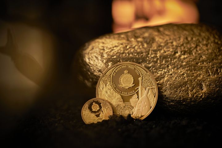 Złota moneta 10$ Krew Elfów, Seria: Wiedźmin