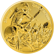 1 uncja, Robin Hood, Srebrna moneta pozłacana