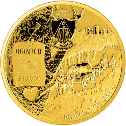 1 uncja, Robin Hood, Srebrna moneta pozłacana