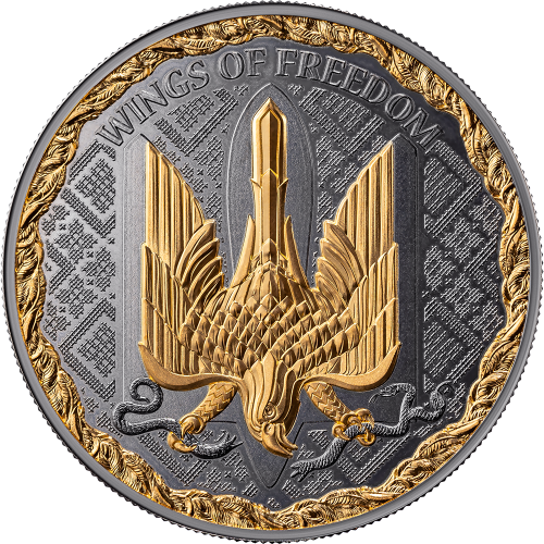 1000 Satoshi, Skrzydła wolności, Srebrna moneta