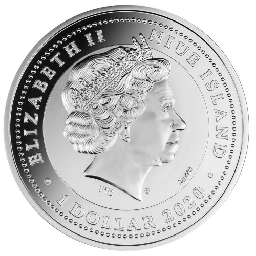 Srebrna moneta 1$ Fortuna Redux Merkury awers