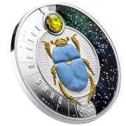 Srebrna moneta 1$ Żuk gnojowy rant