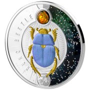Srebrna moneta 1$ Żuk gnojowy rant
