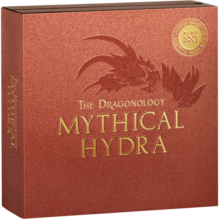 2000 Franków CFA, Mityczna Hydra, Seria: Dragonologia, Srebrna moneta