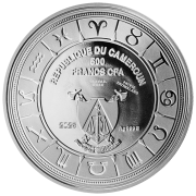 500 franków CFA, Strzelec, Seria: Znaki Zodiaku, Srebrna moneta