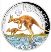 1 uncja, Australijski Kangur, Srebrna moneta kolorowana 2026