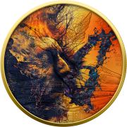 1 uncja, The Butterfly Effect Mexico Libertad, Srebrna moneta uszlachetniona