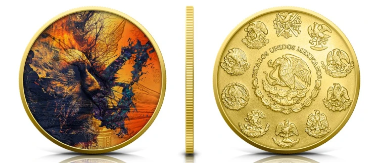 1 uncja, The Butterfly Effect Mexico Libertad, Srebrna moneta uszlachetniona