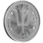 1 uncja, Barbados - Trident, Srebrna moneta