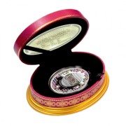 Srebrna moneta Jajo mozaikowe, Seria: Jaja Faberge etui