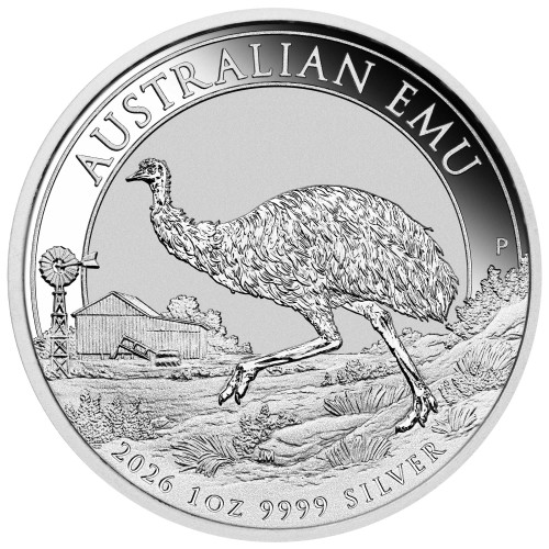 1 uncja, Emu, THE PERTH MINT, Srebrna moneta, 2026