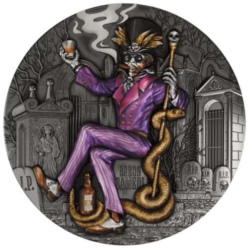 2000 franków CFA, Baron Samedi, Srebrna moneta