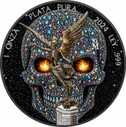 1 onza, Diamond Libertad Skull, Srebrna moneta