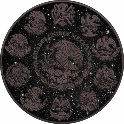 1 onza, Diamond Libertad Skull, Srebrna moneta